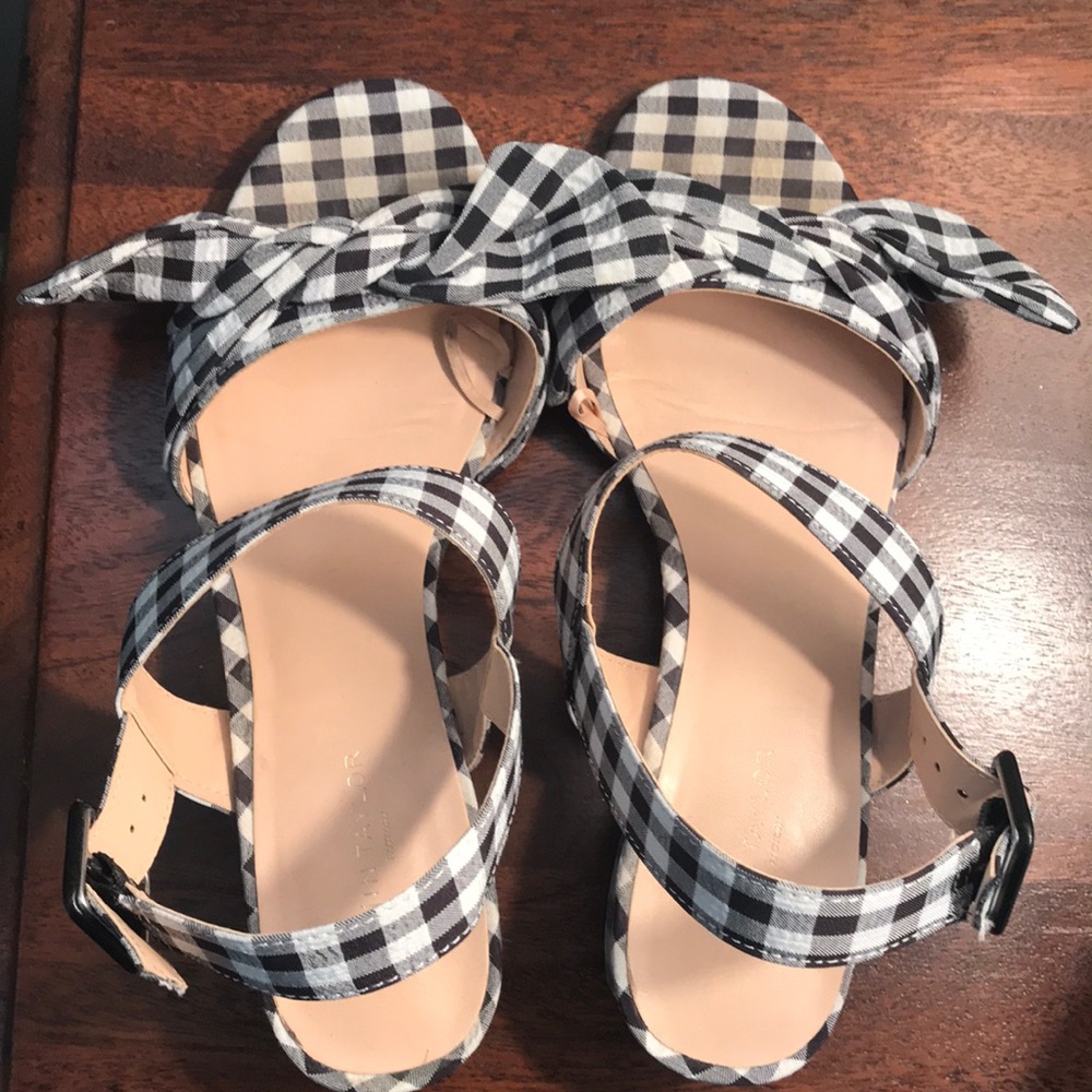 Ann Taylor Factory Gingham sandal
